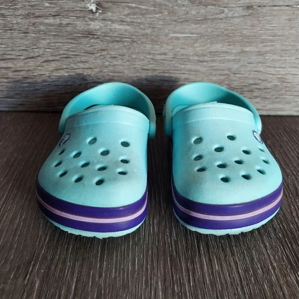 Crocs Crocband Kids Clogs - Ice Blue - Size 5